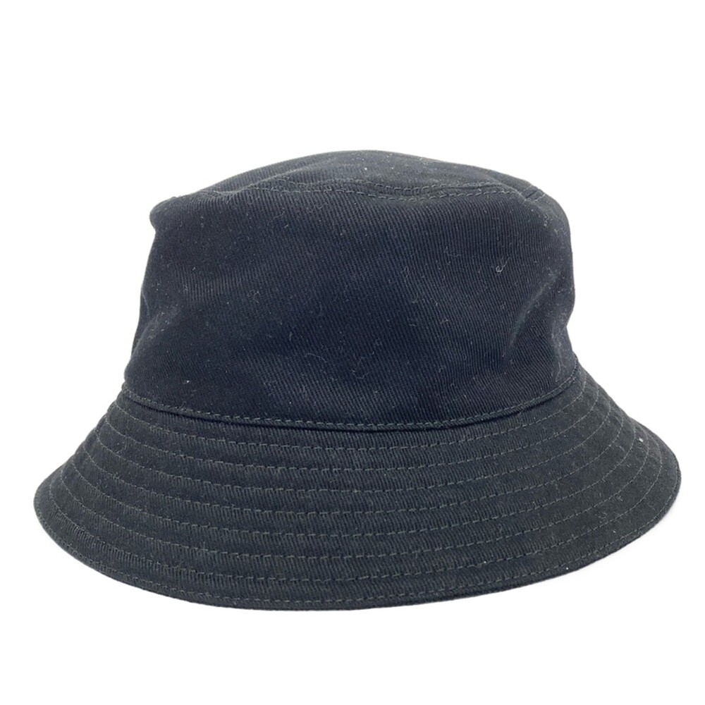Miumiu Drill Bucket Hat Black White #351376M72B
